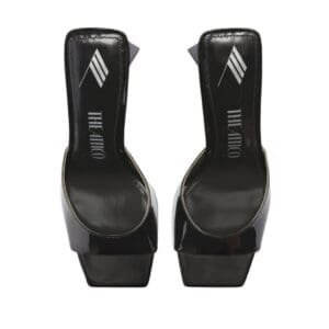 THE ATTICO ”MINI DEVON” BLACK MULE