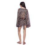 THE ATTICO CAPPUCCINO AND BLACK MINI DRESS