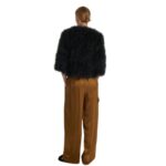 YVES SALOMON CROPPED FEATHER JACKET