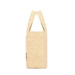 LOEWE FONT TOTE SMALL BAG IN RAFFIA