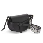 LOEWE GATE DUAL MINI BAG IN SOFT CALFSKIN AND JACQUARD