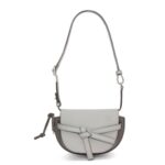 LOEWE GATE DUAL MINI BAG IN SOFT CALFSKIN AND JACQUARD