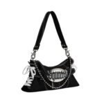 GOTHIC DSQUARED2 DENIM SHOULDER BAG