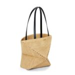 LOEWE PUZZLE FOLD TOTE BAG IN RAFFIA