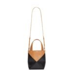 LOEWE PUZZLE FOLD TOTE MINI BAG IN SHINY CALFSKIN