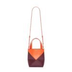 LOEWE PUZZLE FOLD TOTE MINI BAG IN SHINY CALFSKIN