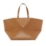 LOEWE PUZZLE FOLD TOTE XXL BAG IN SHINY CALFSKIN
