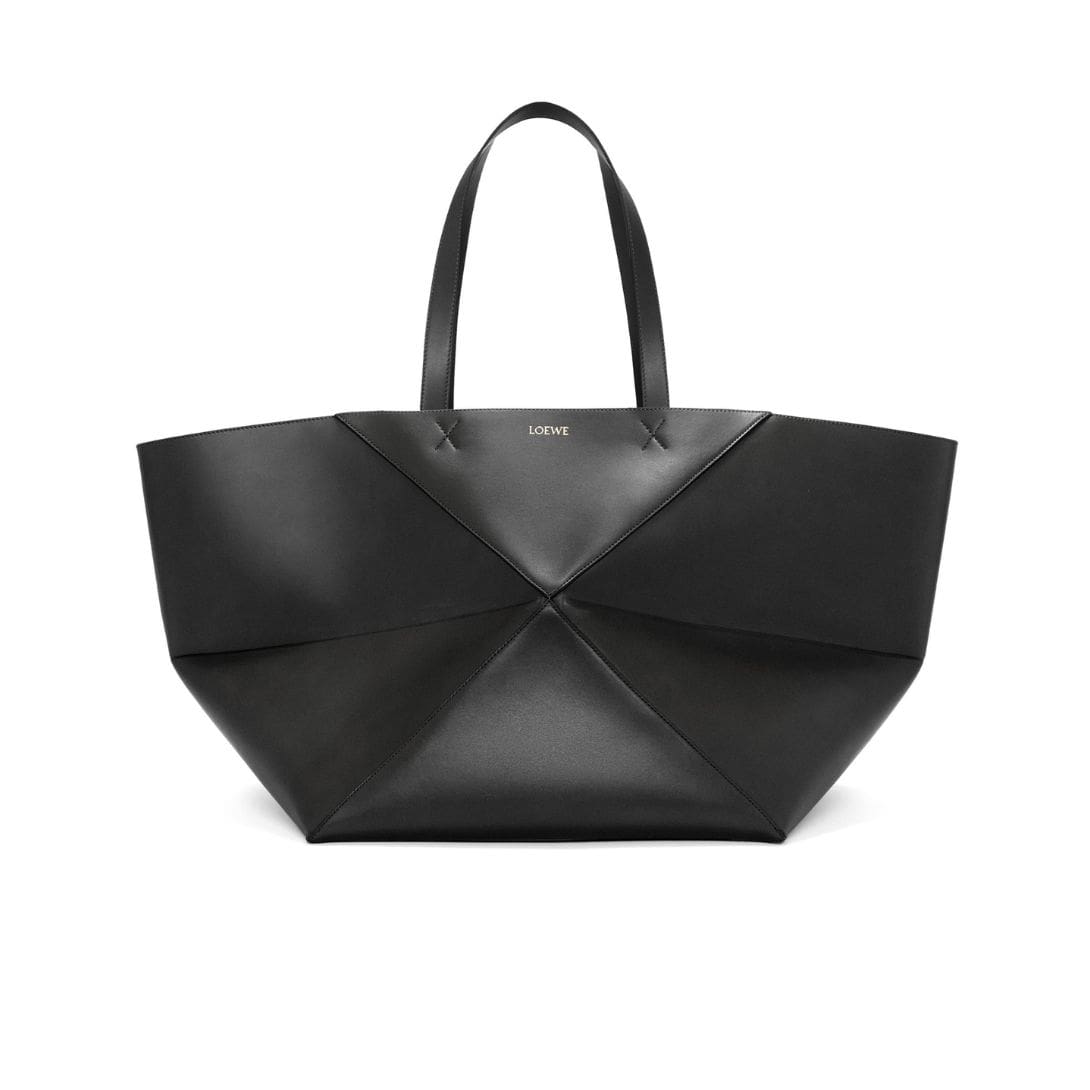 LOEWE PUZZLE FOLD TOTE XXL BAG IN SHINY CALFSKIN