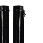 GIVENCHY SHARK LOCK BIKER BOOTS IN PATENT LEATHER