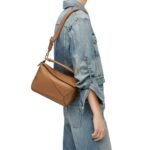 LOEWE SMALL PUZZLE BAG IN SATIN CALFSKIN