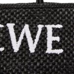 LOEWE STANDARD A4 TOTE BAG IN RAFFIA