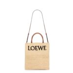 LOEWE STANDARD A4 TOTE BAG IN RAFFIA