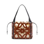 LOEWE ANAGRAM CUT OUT TOTE BAG IN CALFSKIN