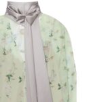 GIVENCHY PRINTED BLOUSE IN SILK CHIFFON WITH LAVALLIÈRE