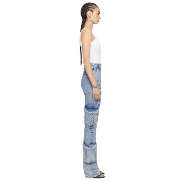 GIVENCHY ASYMMETRIC TOP IN COTTON WITH CHAIN DETAIL