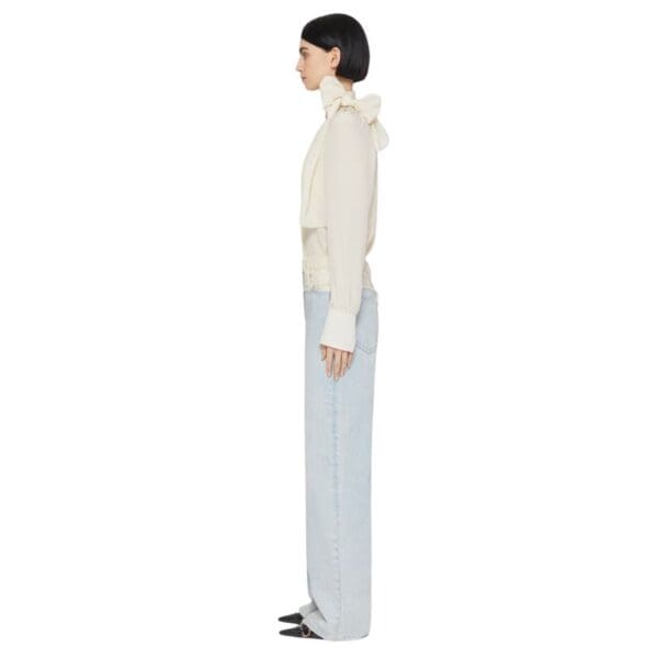 GIVENCHY BLOUSE IN SILK WITH LAVALLIÈRE