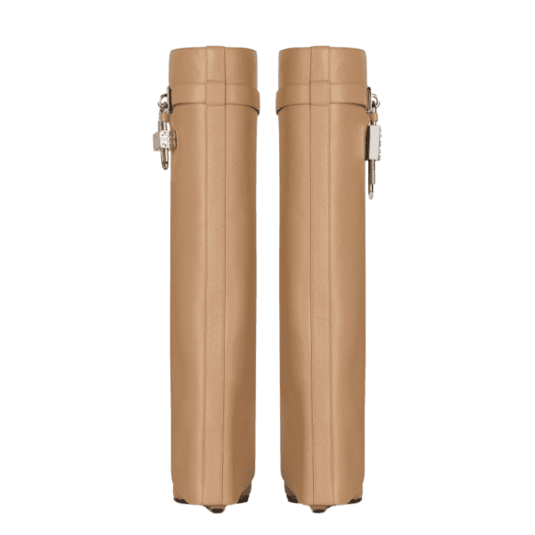 GIVENCHY SHARK LOCK BOOTS IN GRAINED LEATHER