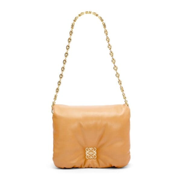LOEWE GOYA PUFFER BAG IN SHINY LAMBSKIN