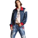 DSQUARED2 BOWLING SATIN BOMBER