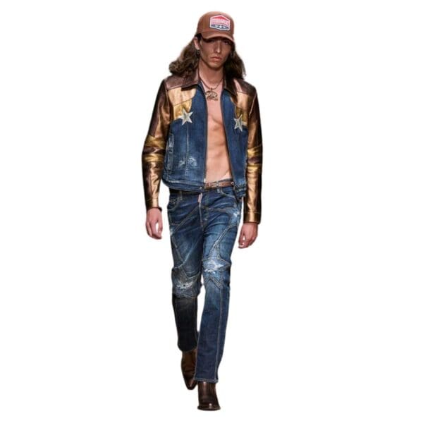 DSQUARED2 DARK RIPPED HYBRID KABAN