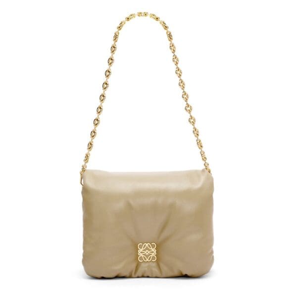 LOEWE GOYA PUFFER BAG IN SHINY LAMBSKIN
