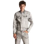 DSQUARED2 ICON WHITE COAL WASH DAN JEANS JACKET