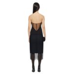 GIVENCHY CORSET BUSTIER TOP IN CREPE AND SATIN