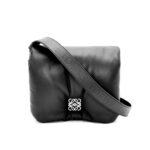 LOEWE GOYA PUFFER BAG IN SHINY LAMBSKIN