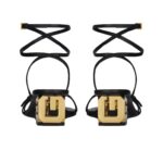 GIVENCHY G CUBE SANDALS IN LEATHER