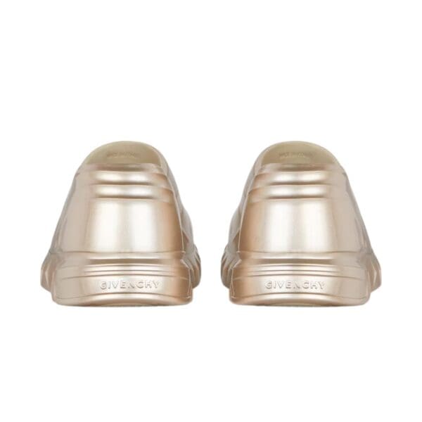 GIVENCHY MARSMALLOW WEDGE SANDALS IN LAMINATED RUBBER