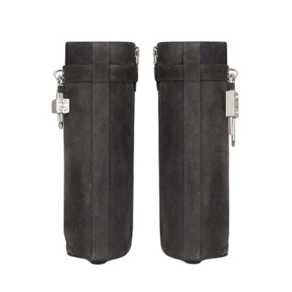 GIVENCHY SHARK LOCK ANKLE BOOTS IN SUEDE