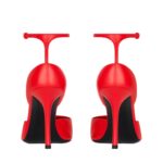 GIVENCHY SHOW PUMPS IN LEATHER WITH STOCKINGS