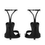 GIVENCHY STITCH SANDALS IN LEATHER WITH CRYSTALS DETAILS