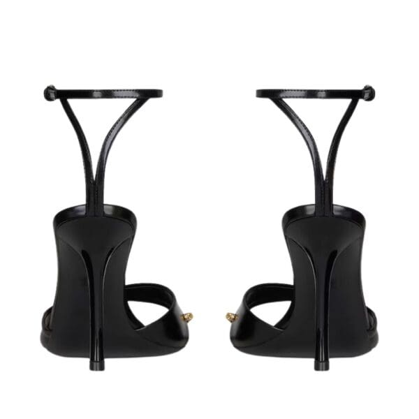 GIVENCHY STITCH SANDALS IN LEATHER WITH CRYSTALS DETAILS