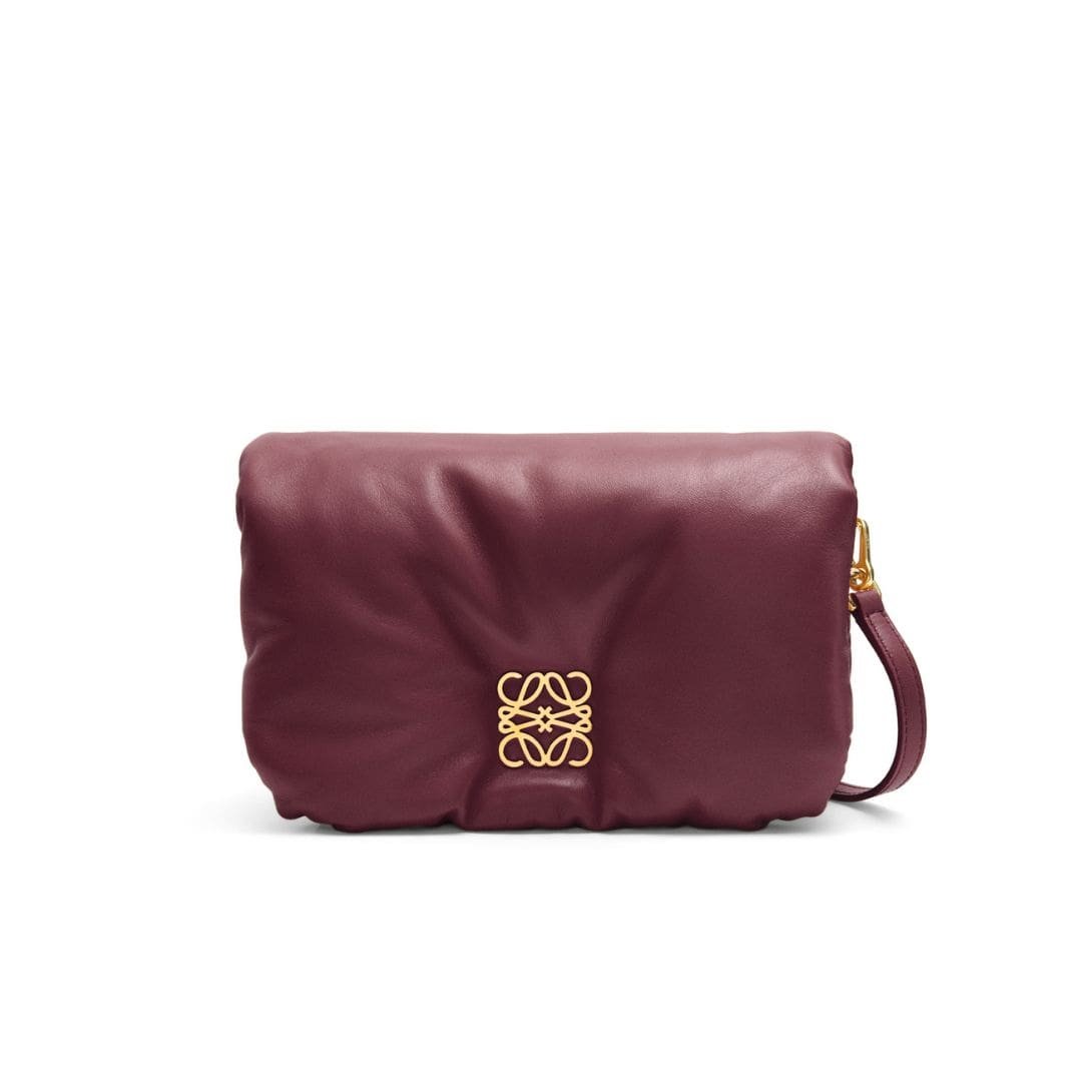 LOEWE GOYA PUFFER MINI BAG IN SHINY LAMBSKIN 1 LOEWE GOYA PUFFER MINI BAG IN SHINY LAMBSKIN