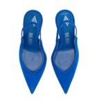 THE ATTICO ''CHEOPE'' ELECTRIC BLUE AND SILVER SLINGBACK