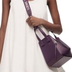 LOEWE HAMMOCK COMPACT BAG IN SATIN CALFSKIN