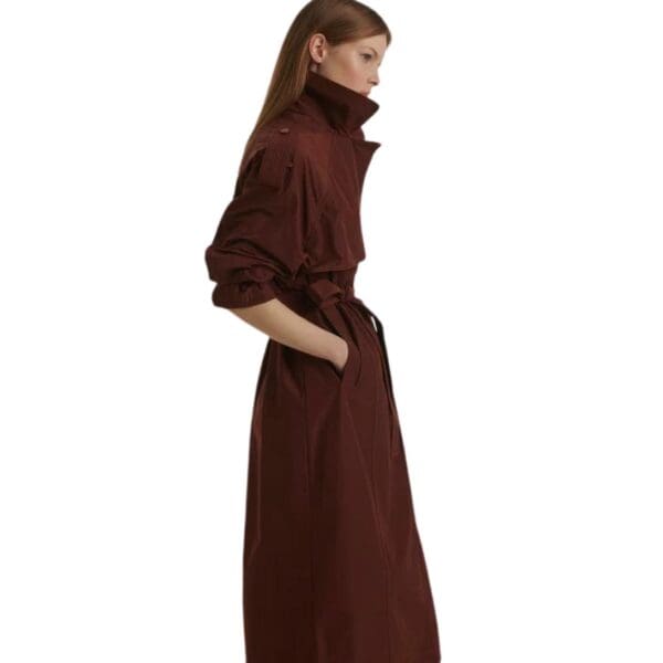 YVES SALOMON TECHNICAL FABRIC TRENCH COAT