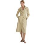 YVES SALOMON LONG LEATHER TRENCH COAT