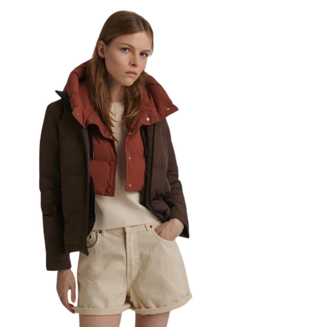 YVES SALOMON SHORT FOLDABLE DOWN JACKET