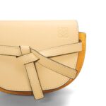 LOEWE GATE DUAL MINI BAG IN SOFT CALFSKIN AND JACQUARD