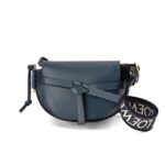 LOEWE GATE DUAL MINI BAG IN SOFT CALFSKIN AND JACQUARD