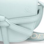 LOEWE GATE DUAL MINI BAG IN SOFT CALFSKIN AND JACQUARD