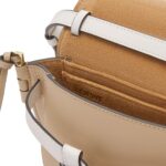 LOEWE GATE DUAL MINI BAG IN SOFT CALFSKIN AND JACQUARD