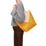LOEWE PUZZLE FOLD TOTE BAG IN SHINY CALFSKIN