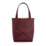 LOEWE PUZZLE FOLD TOTE MINI BAG IN SHINY CALFSKIN