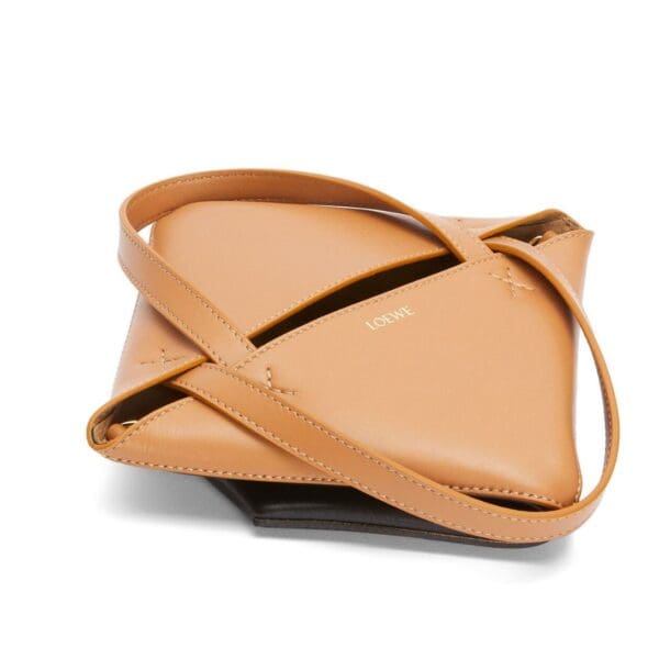 LOEWE PUZZLE FOLD TOTE MINI BAG IN SHINY CALFSKIN