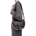 LOEWE SMALL GATE BAG IN SOFT CALFSKIN AND JACQUARD