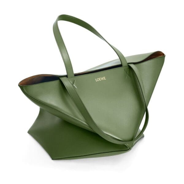 LOEWE PUZZLE FOLD TOTE XL BAG IN SHINY CALFSKIN