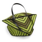 LOEWE PUZZLE FOLD TOTE XL BAG IN RAFFIA